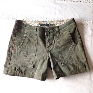EUC Prana Corduroy Shorts in Olive Size 4